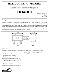 Datasheet HA17431UPA manufacturer Hitachi